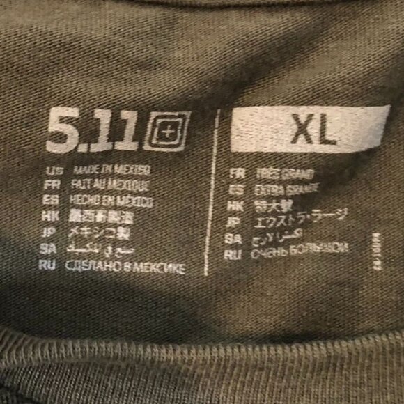 5.11 Tactical Mens T-Shirt Size XL Short Sleeve Camo Germany Army Graphic Tee - Picture 3 of 8